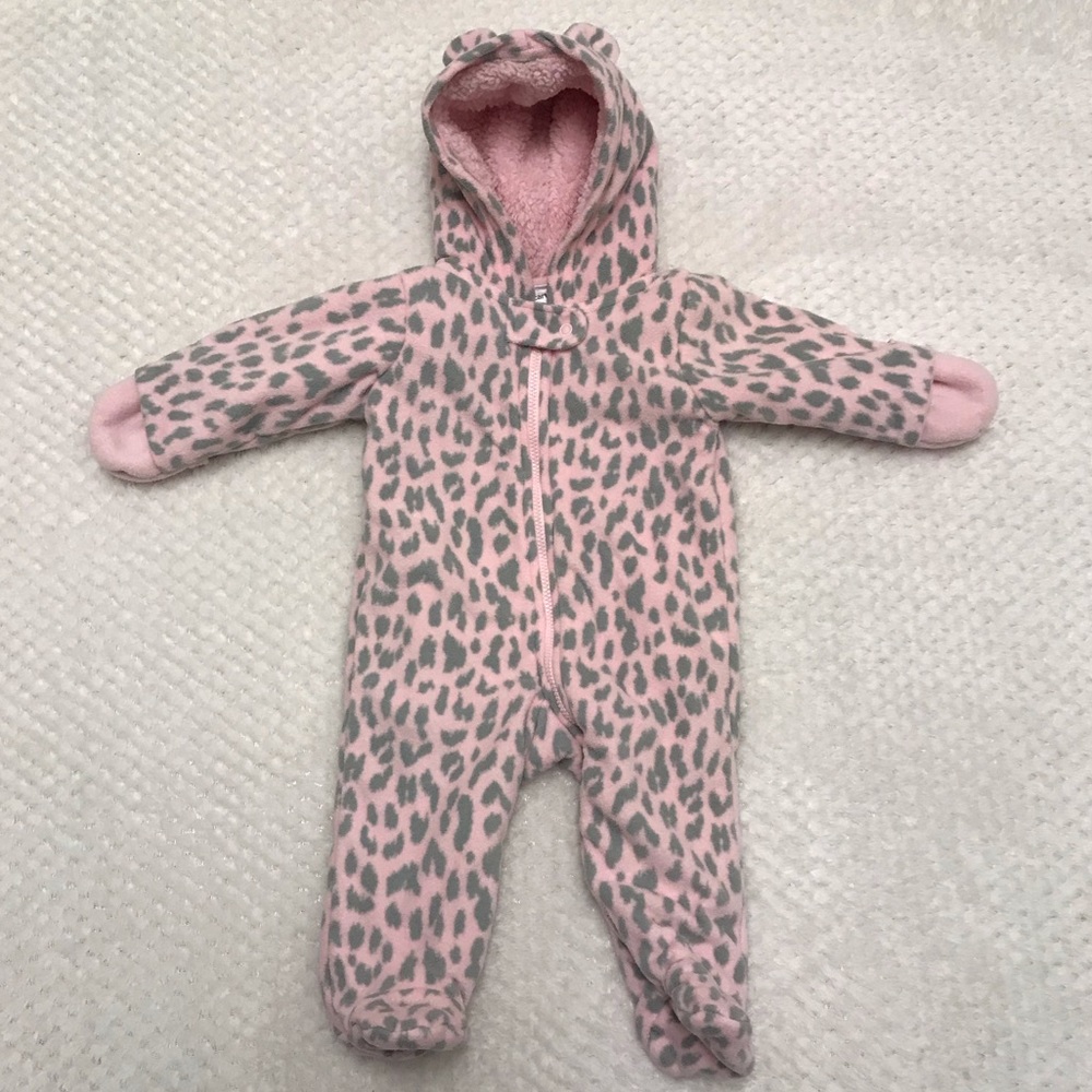Carter’s Pink Cheetah Winter Footies